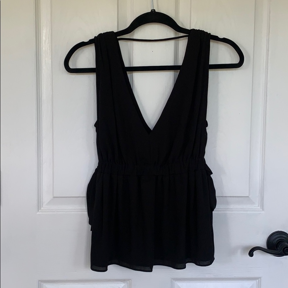BCBGMAXAZRIA Peplum Top/Tank